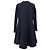 Abito midi svasato con zip Dior in poliestere blu navy - vista 3