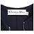 Abito midi svasato con zip Dior in poliestere blu navy - vista 4
