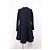 Abito midi svasato con zip Dior in poliestere blu navy - vista 8