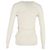 Moncler Knopf-Cardigan aus cremefarbener Wolle Weiß Roh - Ansicht 3