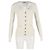 Moncler Knopf-Cardigan aus cremefarbener Wolle Weiß Roh - Ansicht 4