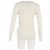Moncler Knopf-Cardigan aus cremefarbener Wolle Weiß Roh - Ansicht 6