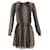 Michael Michael Kors Aralia Smocked Waist Polka Dot Georgette Dress in Black Polyester  ref.2061011