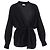 Schwarzer Wollcardigan mit Moncler-Logo