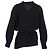 Schwarzer Wollcardigan mit Moncler-Logo - Ansicht 3