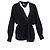 Schwarzer Wollcardigan mit Moncler-Logo - Ansicht 4