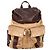 Zaino multi-tasche Brunello Cucinelli in suede marrone