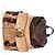 Zaino multi-tasche Brunello Cucinelli in suede marrone - vista 8