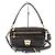 Autre Marque Borsa a spalla 2WAY in pelle di coccodrillo Marrone