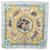 Hermès Foulard HERMES Carré 90 ""CHEVAUX DE TRAIT"" Soie Bleu Clair Auth 115813  ref.2061845
