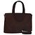 Bulgari Borsa a mano BVLGARI in suede 2 in 1 marrone argento autentica bs22466