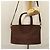 Bulgari Borsa a mano BVLGARI in suede 2 in 1 marrone argento autentica bs22466 - vista 25