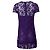 BluMarine, Lila Spitzenkleid mit Kristallen - Ansicht 3