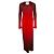 Autre Marque Johanna Ortiz, Rotes Midi-Kleid Dschungelmythos
