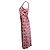 Autre Marque Vestido midi de seda satinada impressa com um ombro Saloni Rosa Vermelho - vista 4