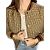Giacca marrone Manoush T.36 in seta e viscosa con strass - vista 2
