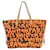 Bolsa Neverfull Monogram Graffiti Louis Vuitton Marrom Laranja Lona  ref.2062410