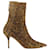 Aquazzura Montmartre leopard print suede pointy boots Brown  ref.2062789
