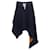 Autre Marque Monse wool blend logo lining asymmetric skirt Blue Navy blue  ref.2063028