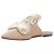 SANAYI 313 Sanayi Silberstoff bestickte Babouche Slipper Braun Beige - Ansicht 4