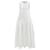 Autre Marque Cecilie Bahnsen Silk Blend Jacquard Sleeveless Babydoll Midi Dress White  ref.2063354