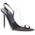 Autre Marque Alexander Wang clear PVC strappy slingback mule sandal Black Plastic  ref.2063393