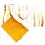 Hermès Borsa tote a righe Hermes Toile H Cannes MM Bianco Arancione