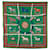 Hermès Green Couvertures Et Tenues De Jour Silk Scarf Cloth  ref.2064136