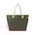 Bolsa Louis Vuitton Monogram Neverfull MM Marrom Fuschia Lona  ref.2064349