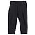 Balmain Drapierte gerade cropped Hose aus schwarzer Wolle