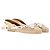 Chloé Espadrille Ankle Wrap Ingrid Ballerinas aus Creme-Canvas - Ansicht 4