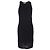 Vestido mini de viscosa negra con cuello halter de punto de Michael Kors Negro