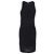 Vestido mini de viscosa negra con cuello halter de punto de Michael Kors Negro - vista 3