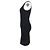 Vestido mini de viscosa negra con cuello halter de punto de Michael Kors Negro - vista 5