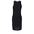 Vestido mini de viscosa negra con cuello halter de punto de Michael Kors Negro - vista 6