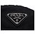 Schwarze Nylon-Beretmütze mit Prada-Logo-Plakette und Zugband - Ansicht 6