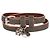 Bracciale in pelle con teschio graffiti da uomo Alexander McQueen in verde