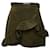 Jupe mini en coton vert avec volants MSGM Vert olive  - vue 1
