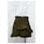 Jupe mini en coton vert avec volants MSGM Vert olive  - vue 5