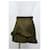 Jupe mini en coton vert avec volants MSGM Vert olive  - vue 7