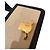 Céline Borsa a spalla Celine Teen Triomphe in tela beige e pelle di vitello nera - vista 11