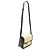 Céline Borsa a spalla Celine Teen Triomphe in tela beige e pelle di vitello nera - vista 2