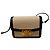 Céline Borsa a spalla Celine Teen Triomphe in tela beige e pelle di vitello nera - vista 5