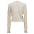 Timeless Chanel-Cardigan mit Knöpfen aus weißem Kaschmir Roh - Ansicht 3