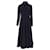 Autre Marque Emilia Wickstead Oakley Midnight High-Neck Double Crepe Dress in Navy Blue Polyester  ref.2064723
