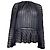 Zimmermann Mesh Striped Blouse in Navy Blue Polyester