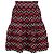 Falda mini estampada floral Alaïa en algodón negro Roja - vista 2