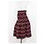 Falda mini estampada floral Alaïa en algodón negro Roja - vista 3