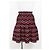 Falda mini estampada floral Alaïa en algodón negro Roja - vista 6