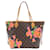 Bolsa Louis Vuitton Monogram Rose Neverfull MM Marrom Lona  ref.2064953